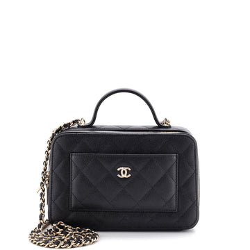 Chanel Cc Top Handle Front Pocket Vanity