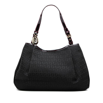 Fendi Zucchino Canvas Shoulder Bag Pre-