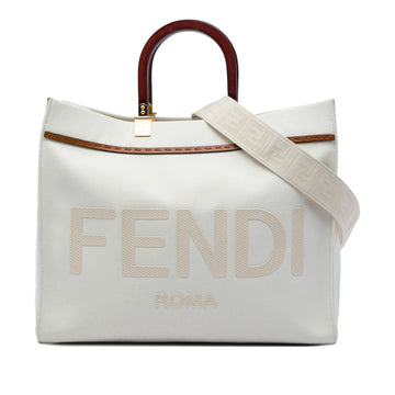 Fendi Medium Canvas Sunshine Shopper