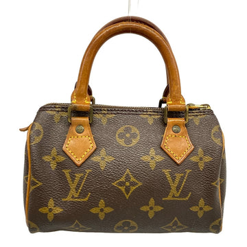 Louis Vuitton Mini Speedy Handbag Canvas
