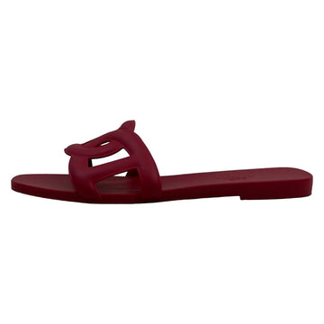 Hermes Aloha Bordeaux Rubber Women's