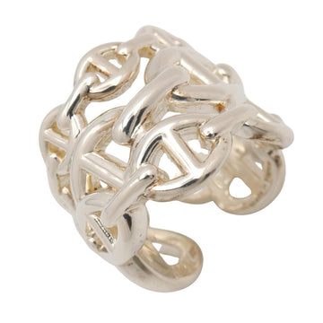 Hermes Enchainee Gm Ring Silver Preowned