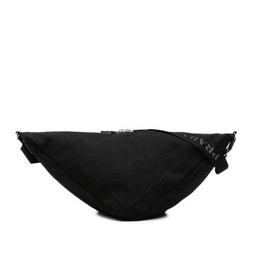 Prada Canvas Canapa Triangle Logo
