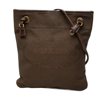 Prada Canvas Canapa Logo Crossbody Pre-