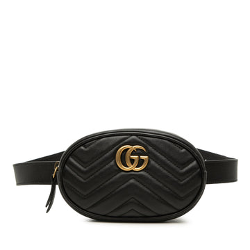 Gucci Gg Marmont Matelasse Calfskin Belt