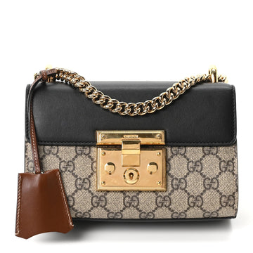 Gucci Gg Supreme Calfskin Small Padlock