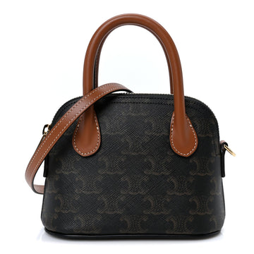 Celine Canvas Calfskin Triomphe Mini