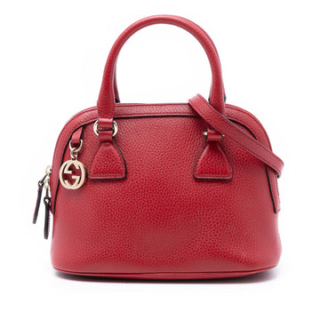 Gucci Mini Calfskin Gg Charm Dome