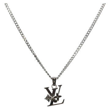 Louis Vuitton Row Necklace Metal Silver