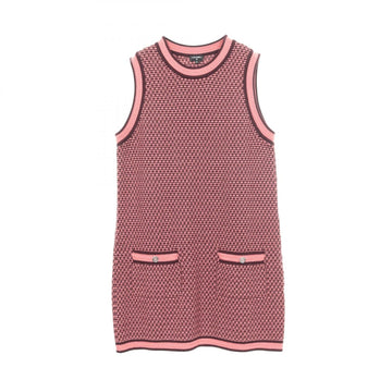 Chanel Coco Mark Button Dress Cashmere