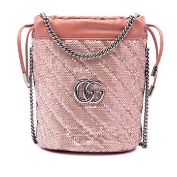 Gucci Small Gg Marmont Sequined Diagonal