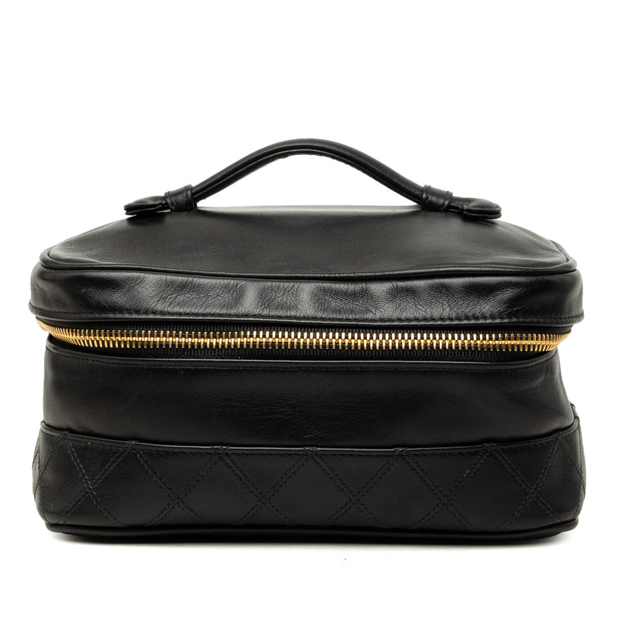 Chanel Cc Quilted Lambskin Vanity Bag