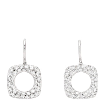 Tiffany 18K White Gold Diamond Cushion