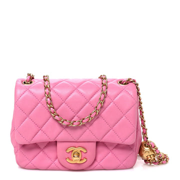 Chanel Lambskin Quilted Mini Pearl Crush