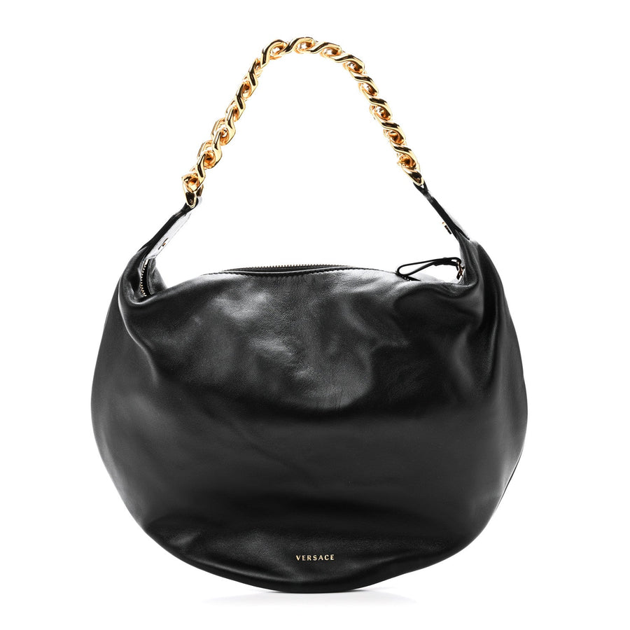 Versace Calfskin La Medusa Chain Hobo