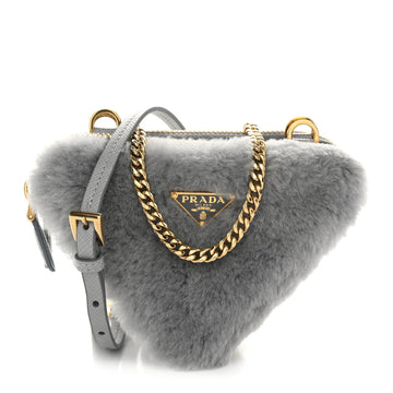 Prada Montone Shearling Saffiano
