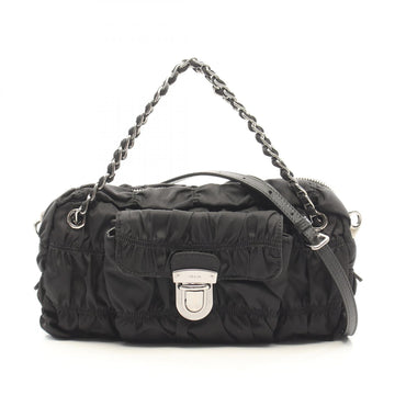 Prada Tessuto Gaufre' Gathered Crossbody