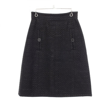 Chanel Coco Mark Button Tweed Skirt #34