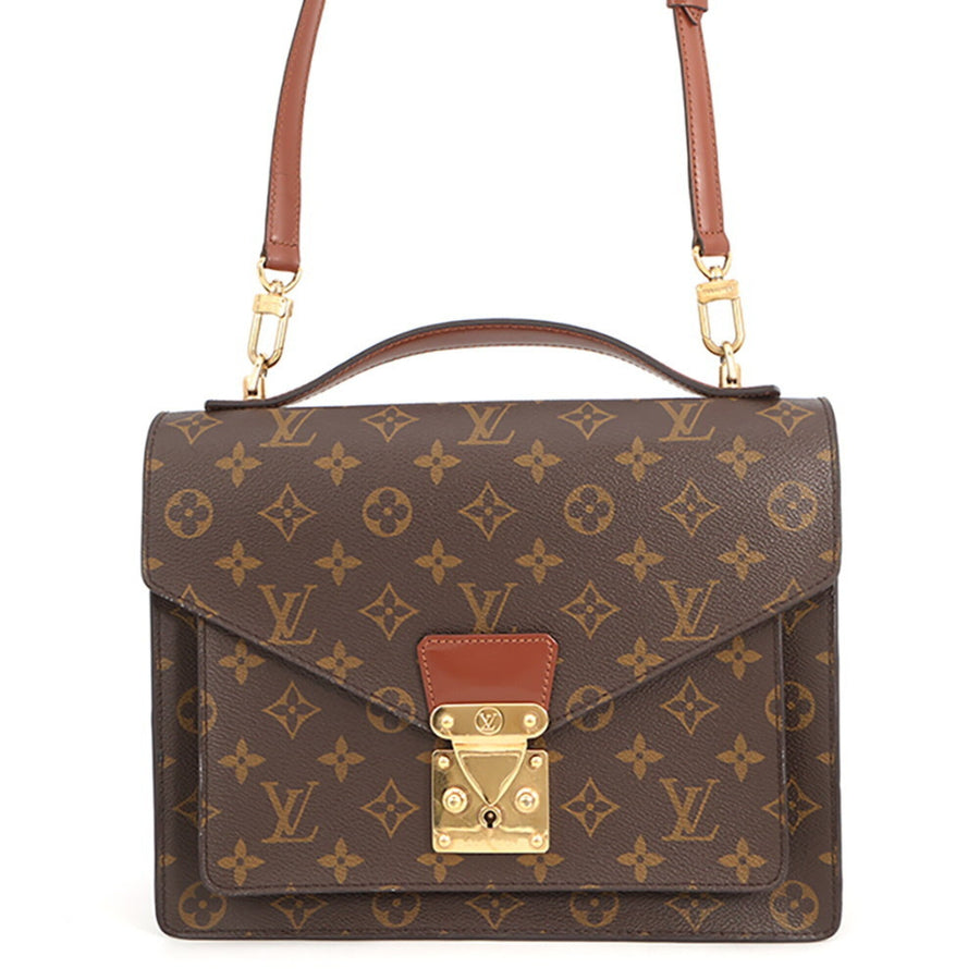 Louis Vuitton Monceau Handbag Canvas