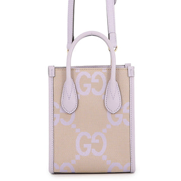 Gucci Vertical Tote Jumbo Gg Canvas Mini
