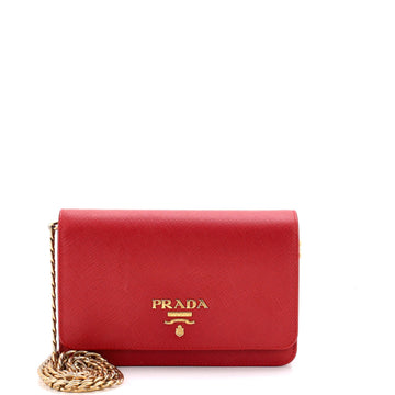 Prada Chain Wallet Crossbody Saffiano