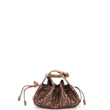Fendi Pomodorino Bucket Bag Zucca Coated