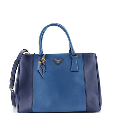 Prada Bicolor Double Zip Lux Tote