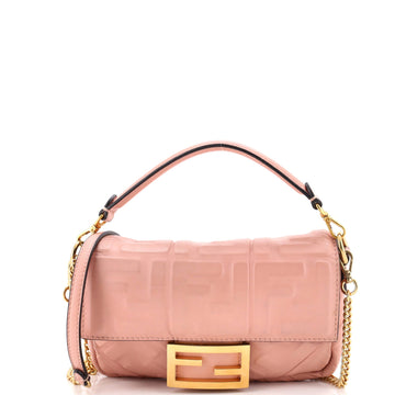 Fendi Baguette Nm Bag Zucca Embossed