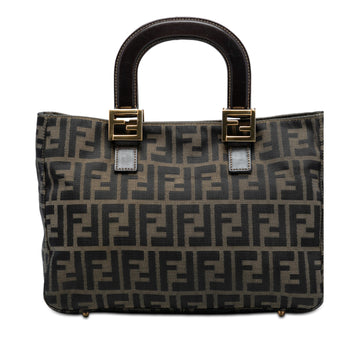 Fendi Small Zucca Canvas Twins Tote Pre-