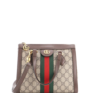 Gucci Ophidia Top Handle Tote Gg Coated