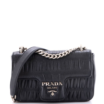 Prada Chain Flap Shoulder Bag Nappa