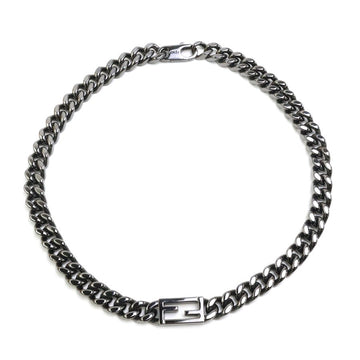 Fendi Necklace Gunmetal Metal -