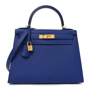 Hermes Epsom Kelly Sellier 28 Bleu
