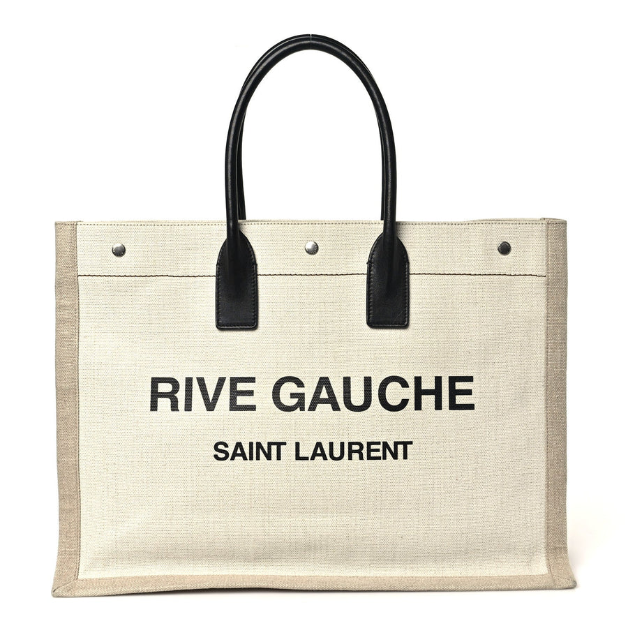 Saint Laurent Linen Calfskin Rive Gauche