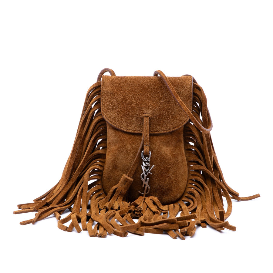 Saint Laurent Toy Suede Anita Fringed
