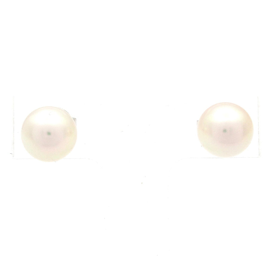 Mikimoto Cream 18K White Gold Pearl