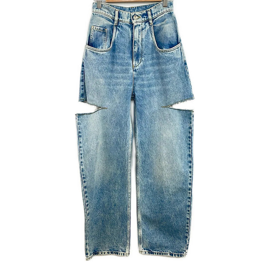 Maison Margiela Slash Detail Blue Light