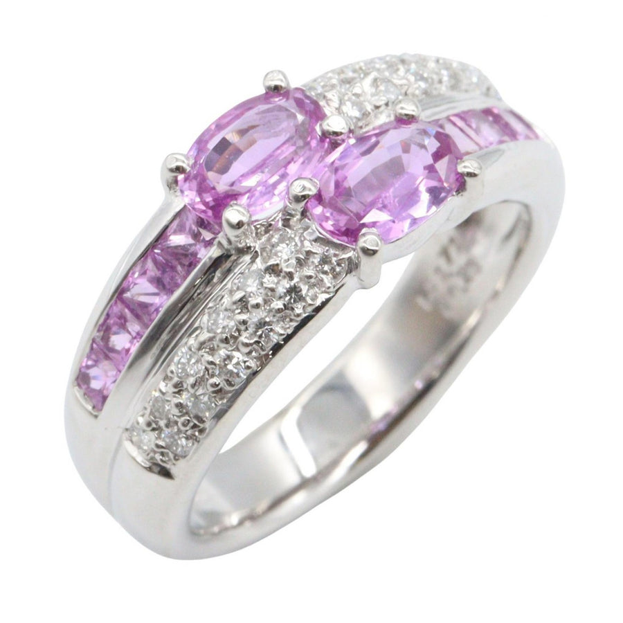 Jewelry Sapphire Diamond Ring Platinum