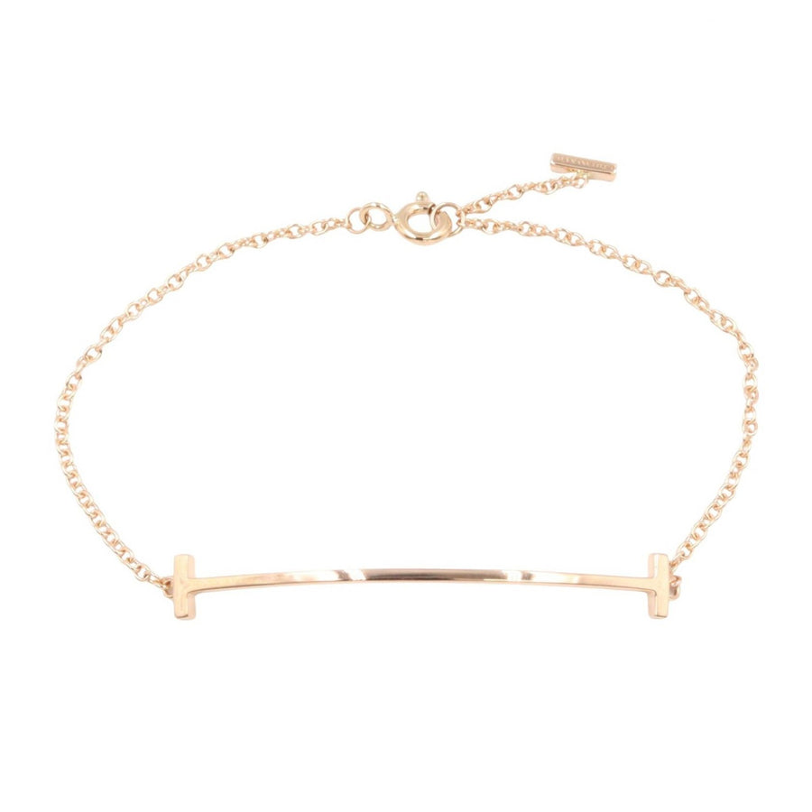 Tiffany＆Co T Smile Bracelet Medium 18Kpg