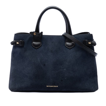 Burberry Medium Suede And Calfskin