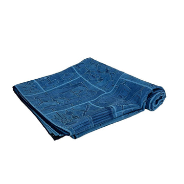 Hermes Blue Cotton Scarf