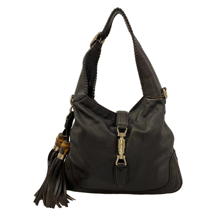 Gucci New Jackie Dark Brown Leather
