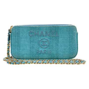 Chanel Deauville Line Light Blue Raffia