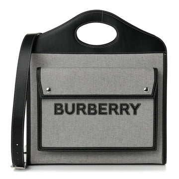 Burberry Canvas Smooth Calfskin Two Tone