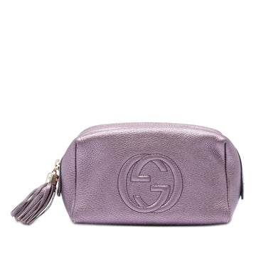 Gucci Metallic Leather Soho Cosmetic