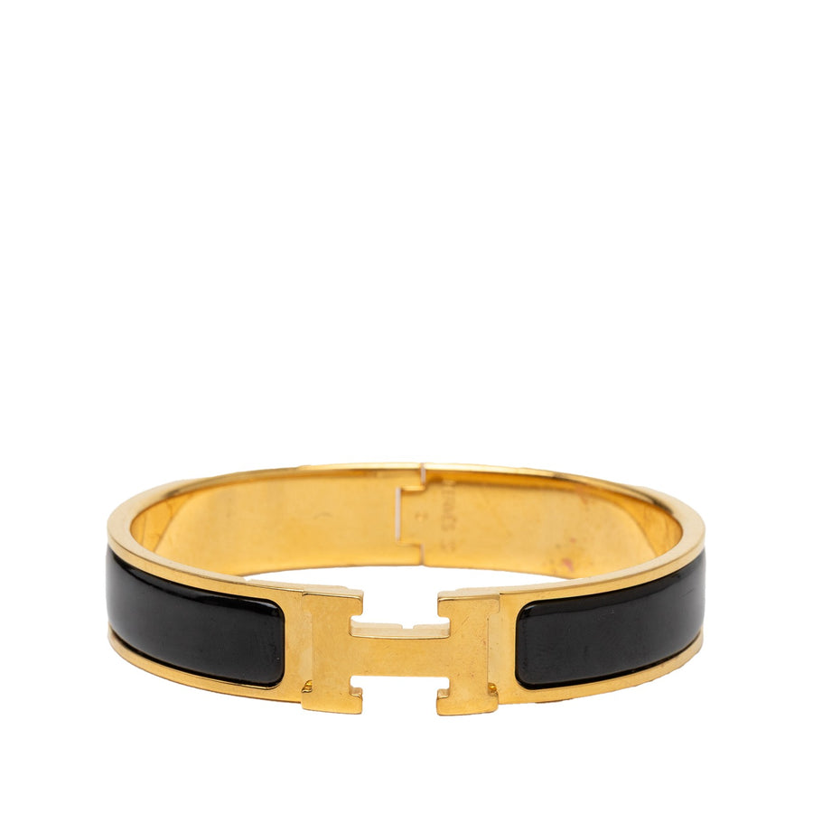 Hermès Narrow Enamel Clic H Bracelet Pm