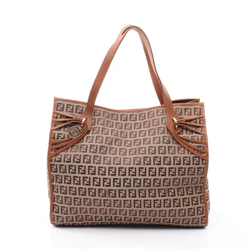 Fendi Zucchino Shoulder Tote Bag Canvas