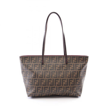 Fendi Zucca Shoulder Tote Bag Pvc Coated