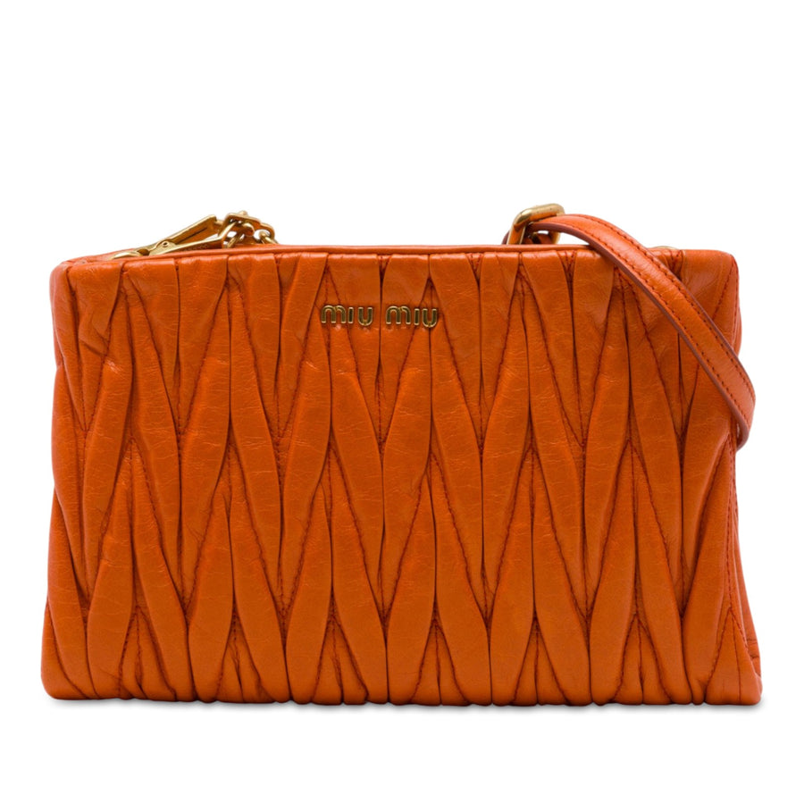 Miu Matelasse Nappa Lux Charm