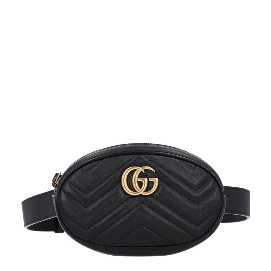 Gucci Calfskin Matelasse Gg Marmont Belt
